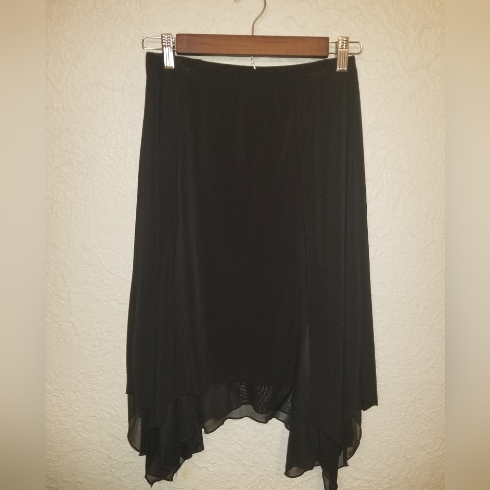 ING Black Asymmetrical Skirt